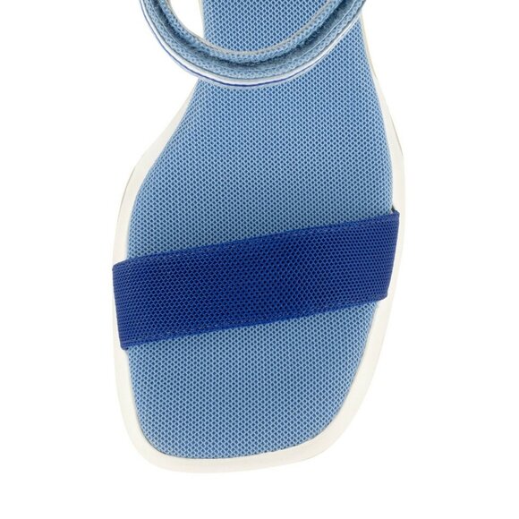 Jeffrey Campbell Fumble Ankle Strap Sandals Blue Mesh Combo Size US 9.5 - Picture 6 of 6